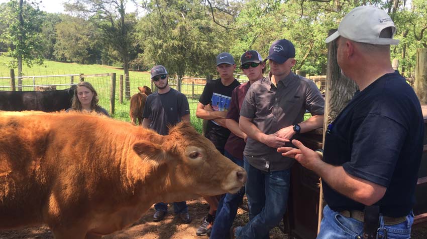 Randy with Students